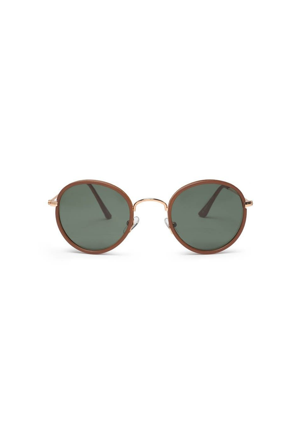 Occhiali da sole in policarbonato tondi Blackbird BB81 Marrone ginger
