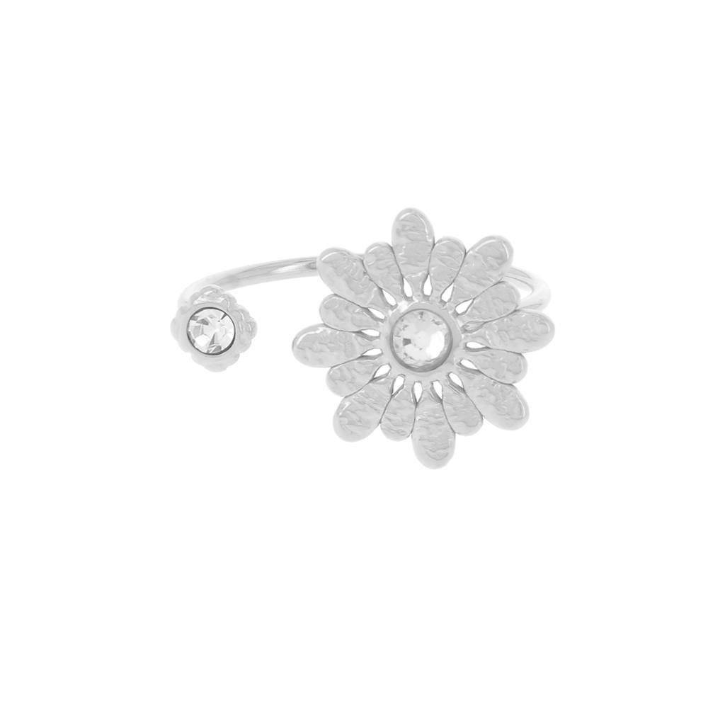 Anello con maglia in catena e ciondolo stella