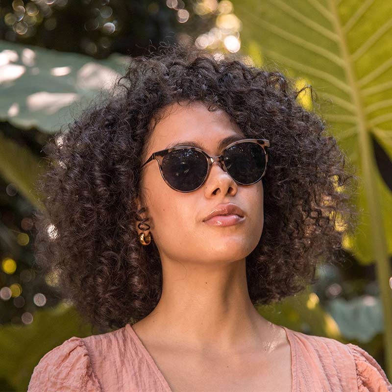 Occhiali da sole in policarbonato cat-eye Angèle ANG10 Carey