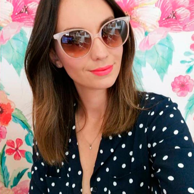 Occhiali da sole in policarbonato cat-eye Angèle ANG5 Pink