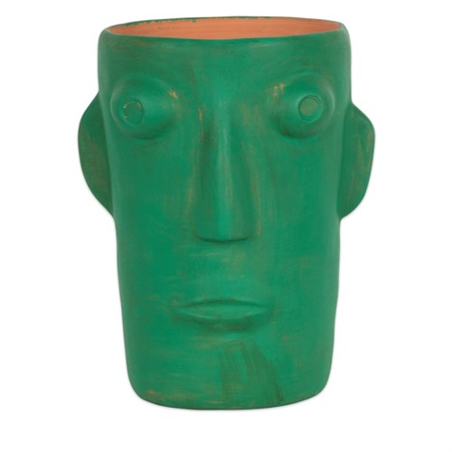 Vaso Cabeza Misura L colore green