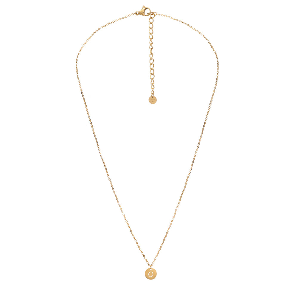 Collana con lettera iniziale nome finitura ORO