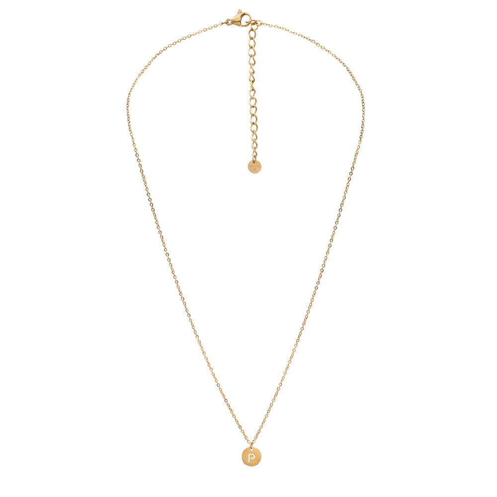 Collana con lettera iniziale nome finitura ORO
