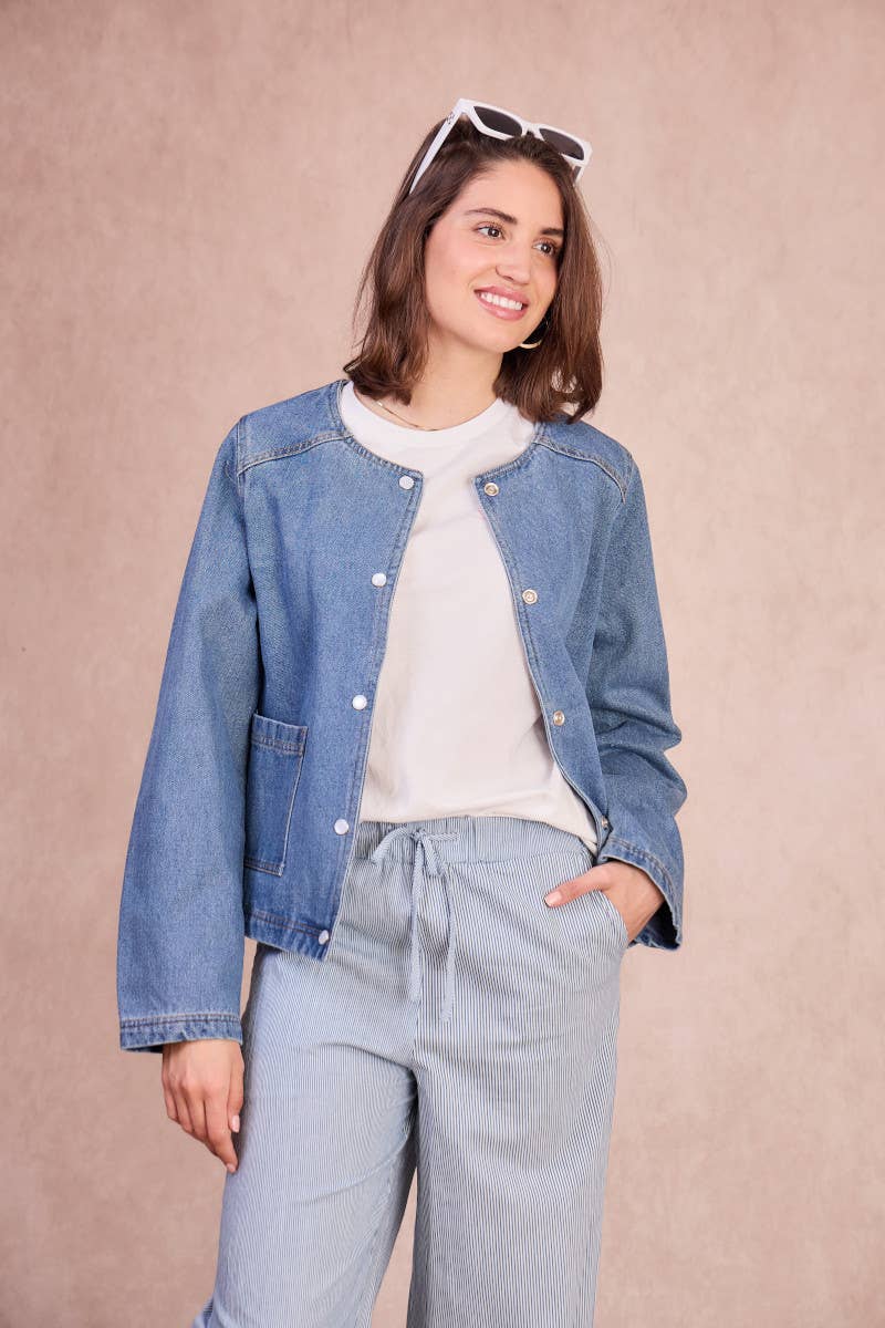 Giacca di Jeans GAELLE – Freschezza Disinvolta con un Tocco Femminile