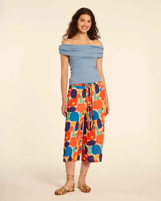 Pantalone Culotte stampa blossom