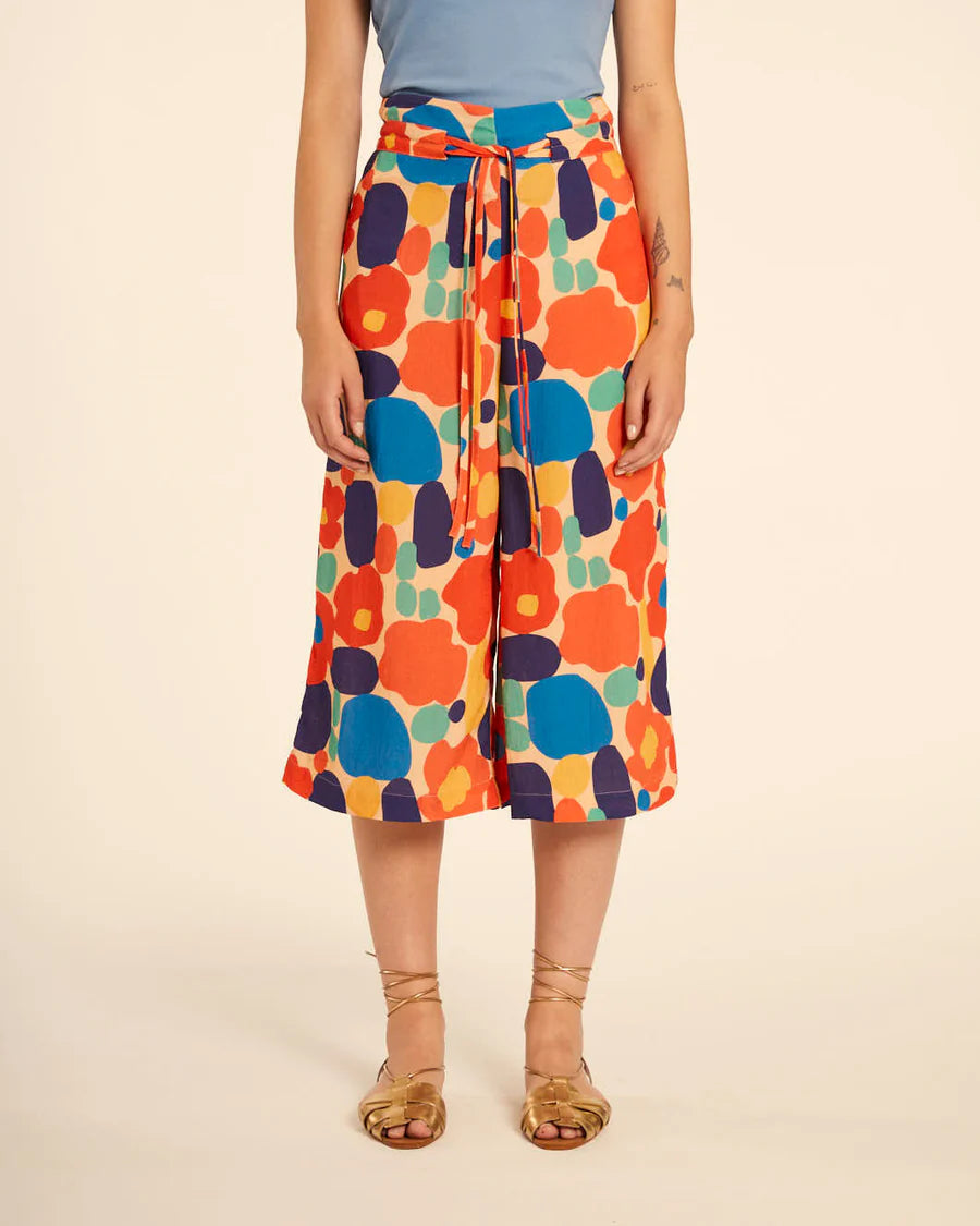 Pantalone Culotte stampa blossom
