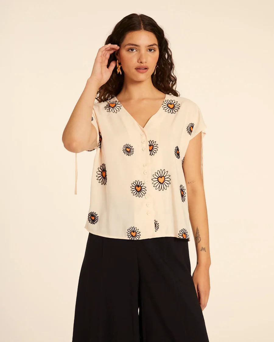 Camicia con ricamo Margherita