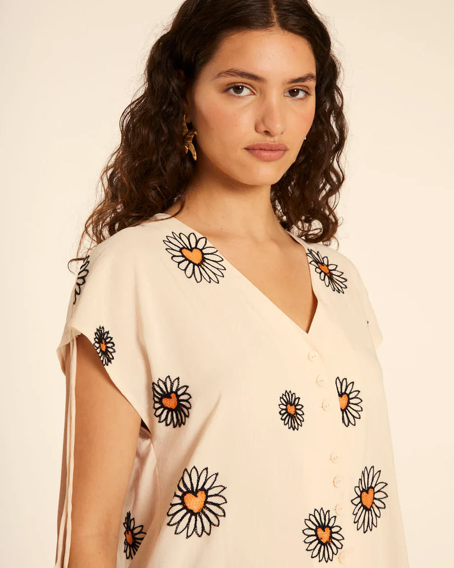 Camicia con ricamo Margherita