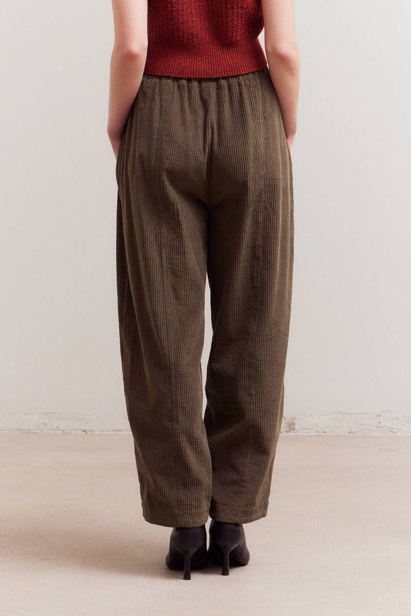 50677 - PANTALONI A COSTE CON FASCIA ELASTICA