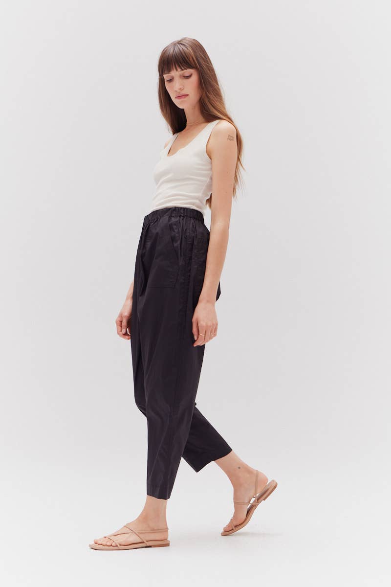 Pantaloni in popeline di cotone
