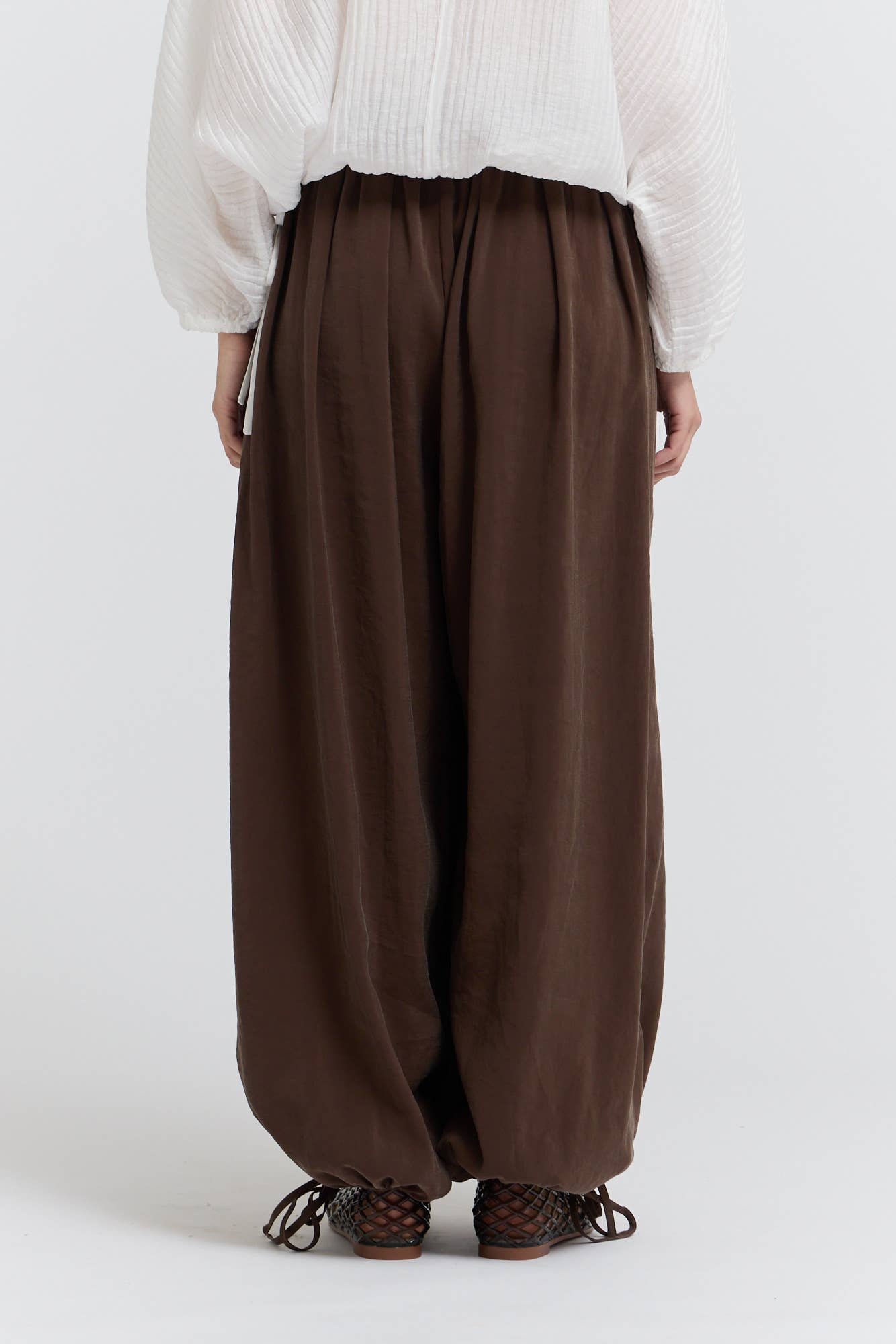 50959 - PANTALONI A BALLOON CON VITA PLISSETTATA