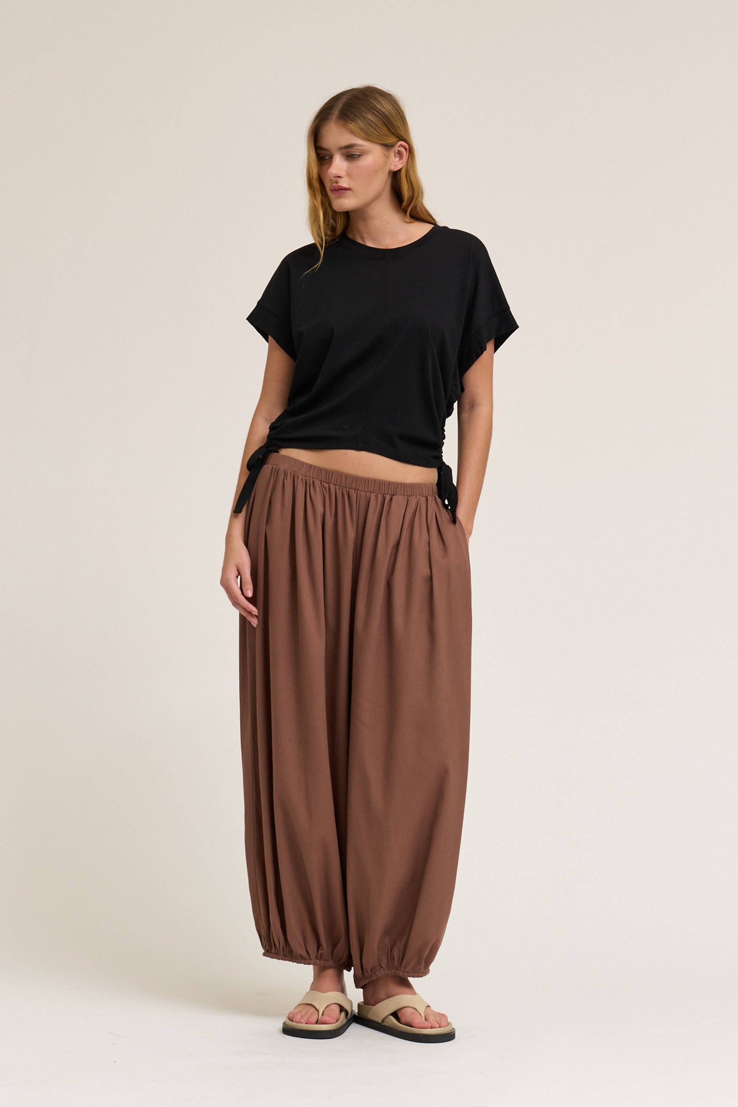Boxi T-shirt con elastico laterale