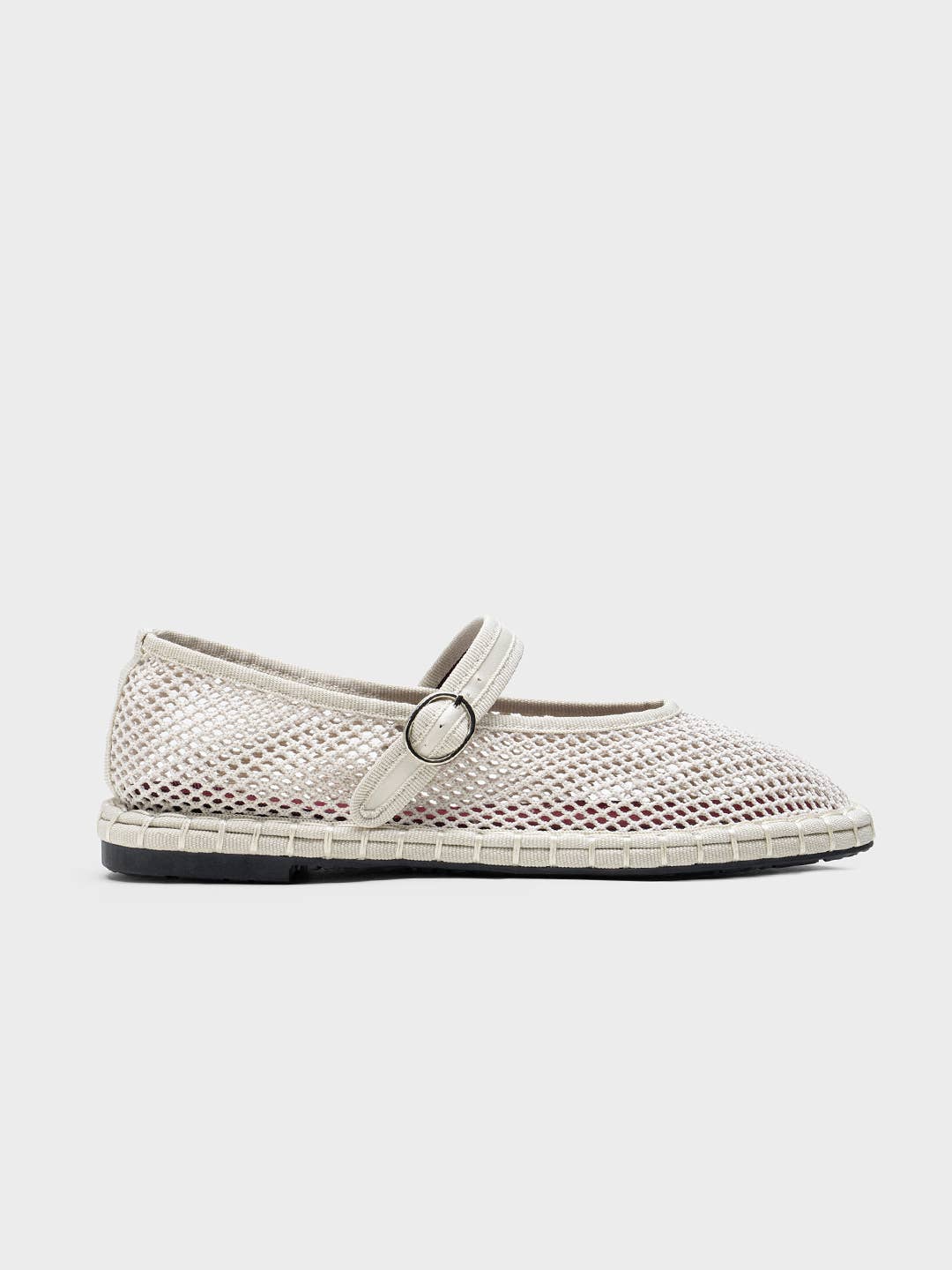 Ballerine Mary Jane da donna in mesh con cinturino a fibbia