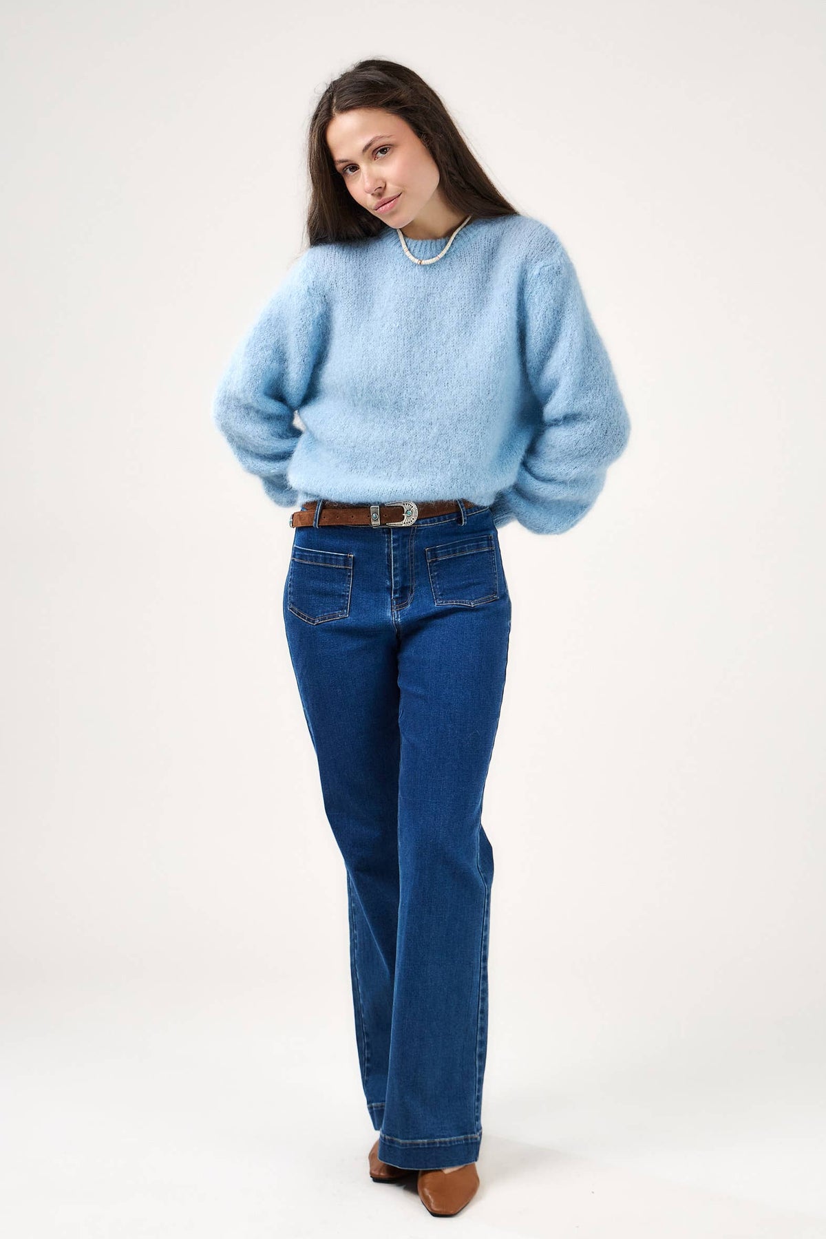 Pull in misto lana mohair