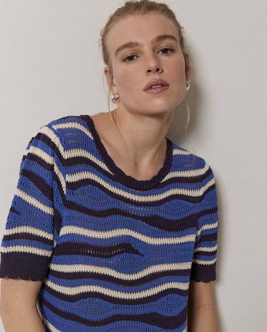 Maglia knit a onde