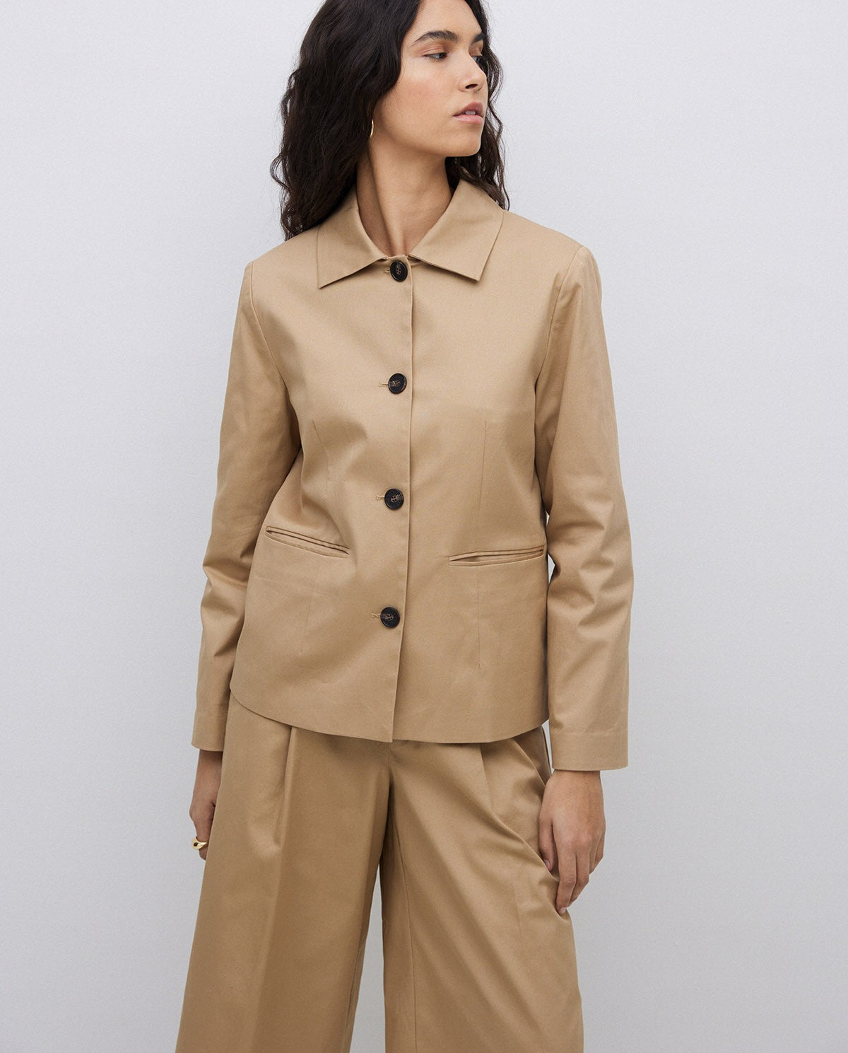 Raincoat camel