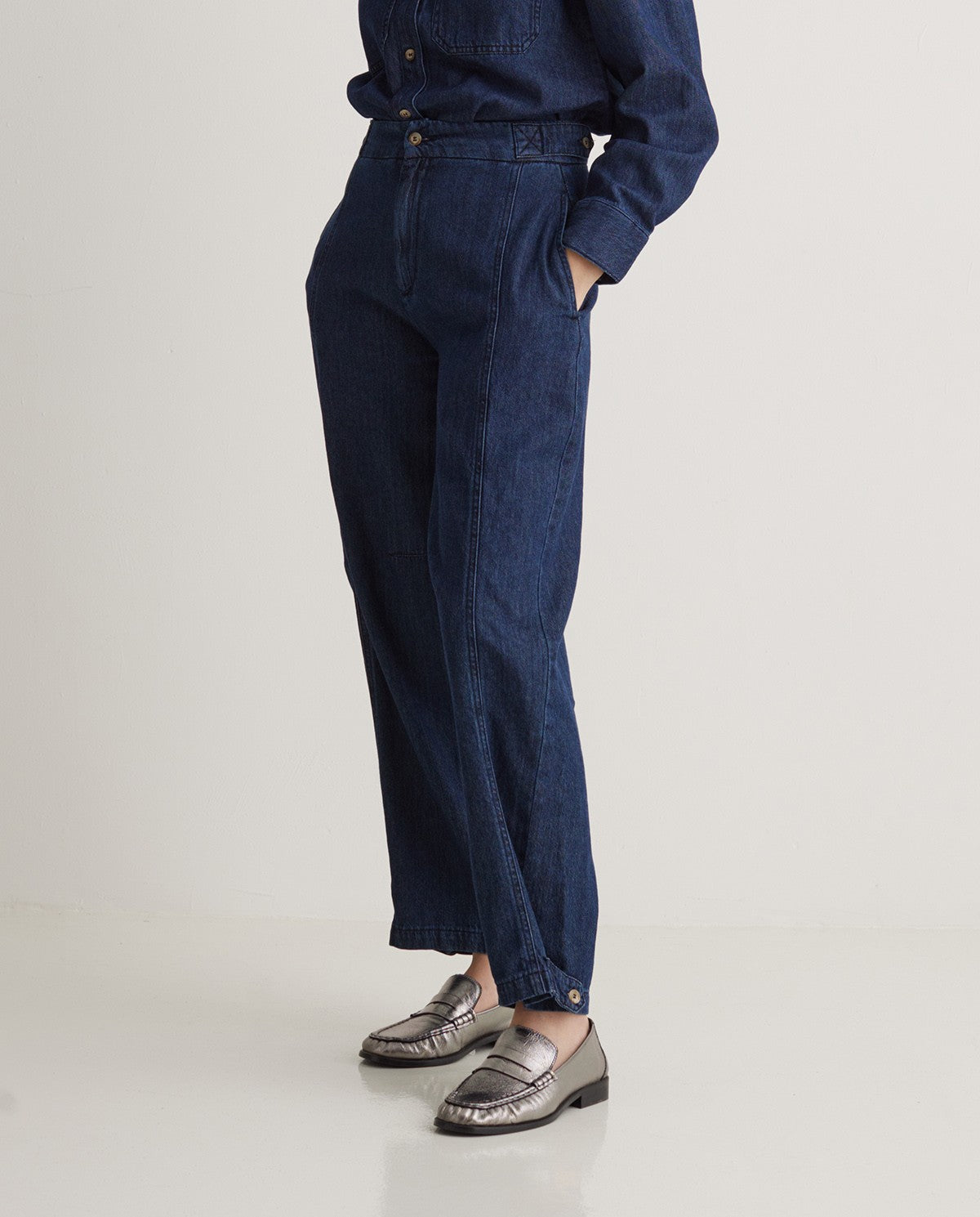 Balloon fit denim pant