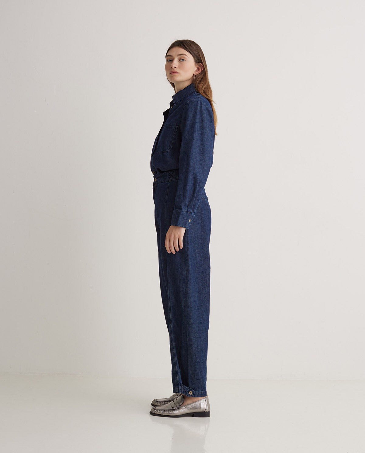 Balloon fit denim pant