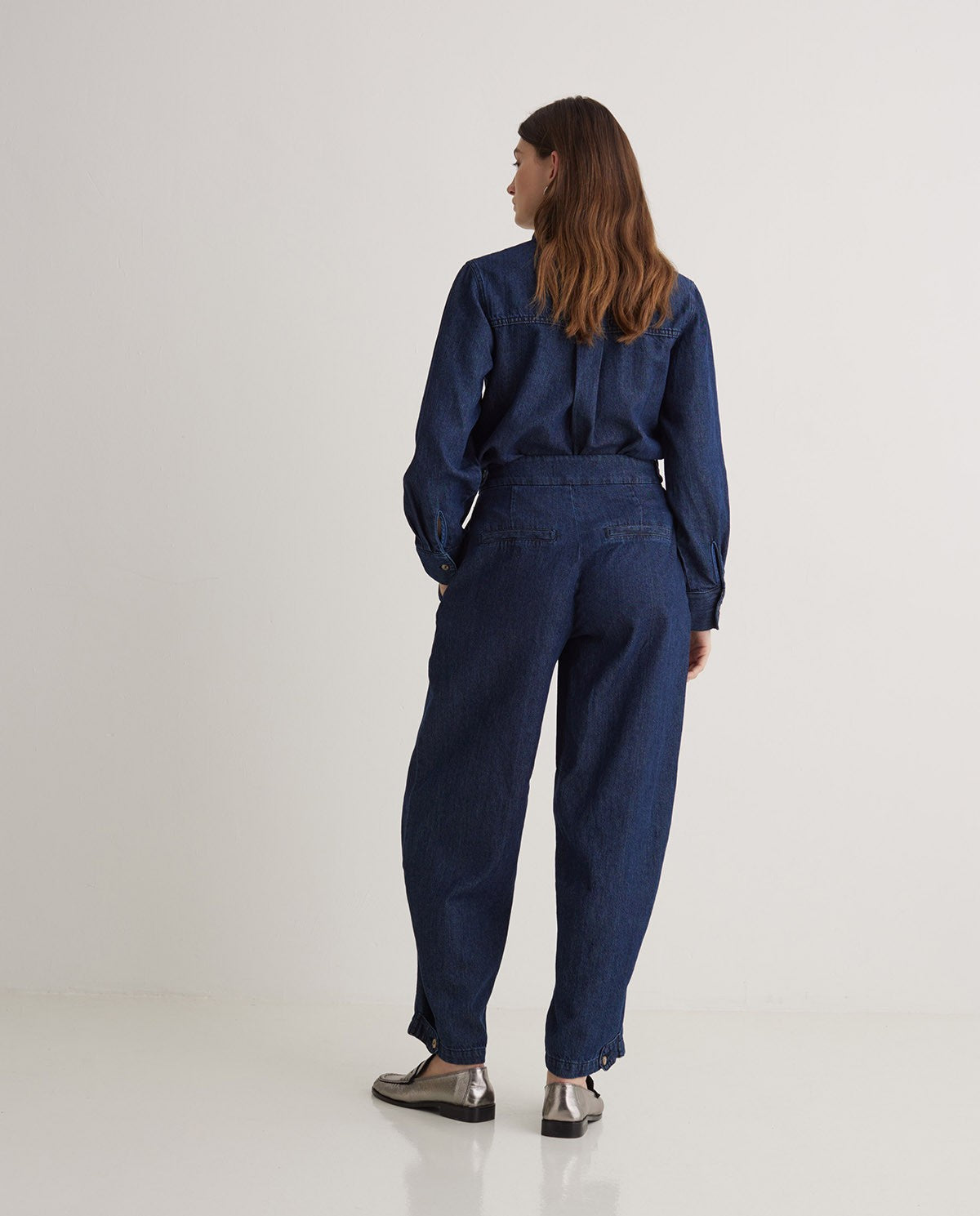 Balloon fit denim pant