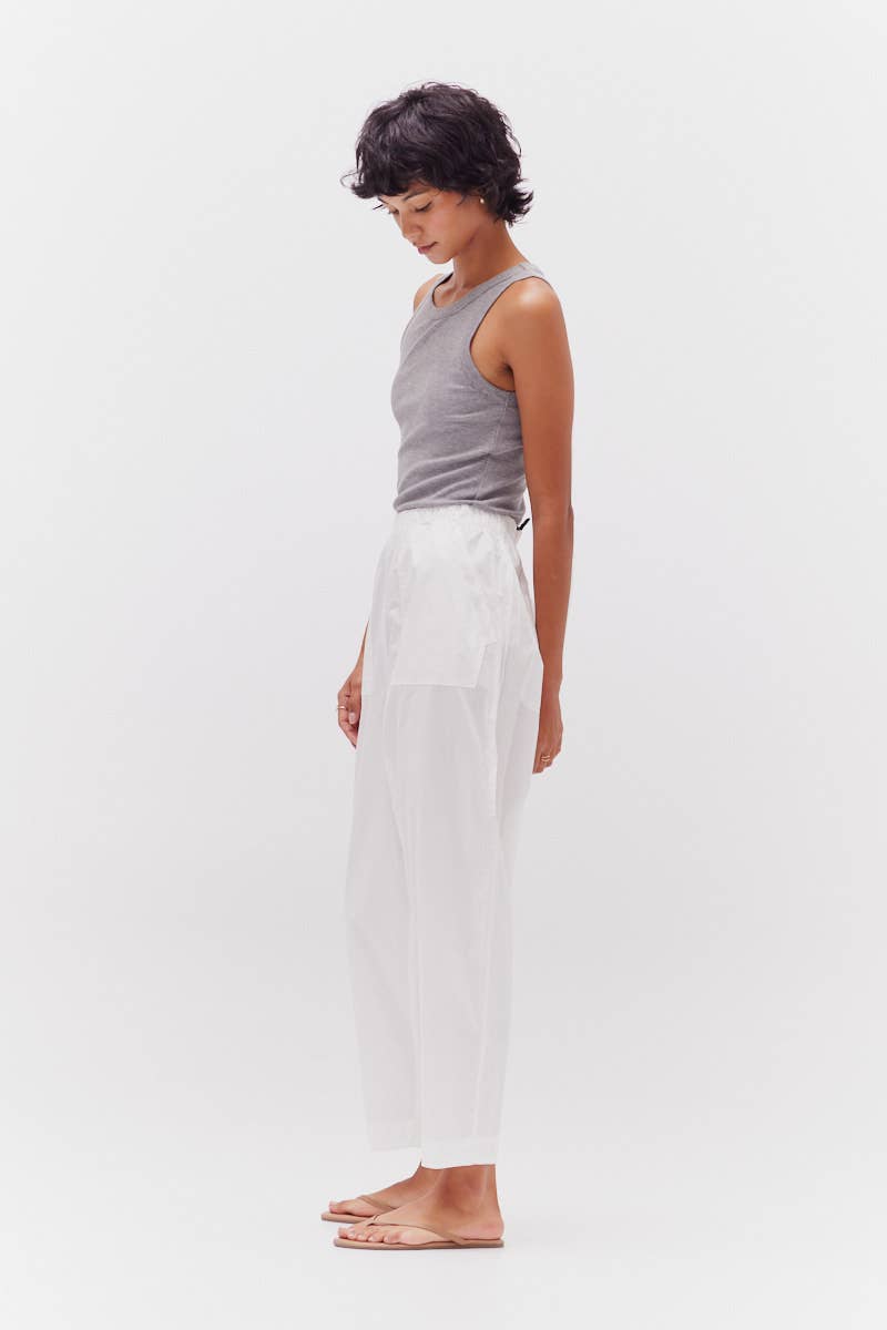 Pantaloni in popeline di cotone