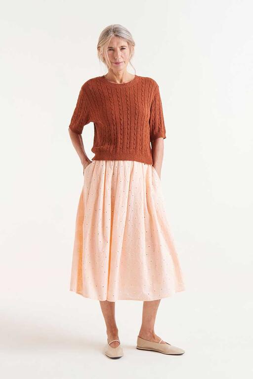 Maglia a maniche corte marrone