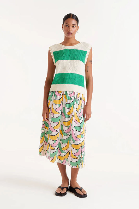 Maglia a righe verdi
