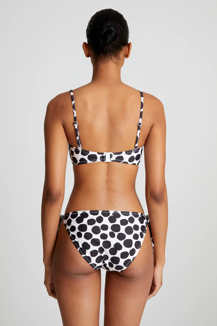 Reggiseno bikini dritto con stampa terrazzo