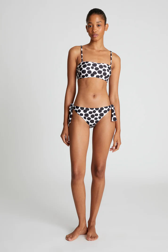 Reggiseno bikini dritto con stampa terrazzo