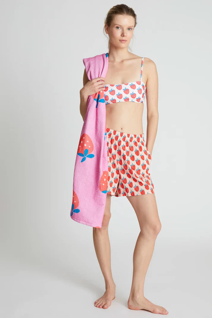 Pantaloncini stampati Strawberry Beach