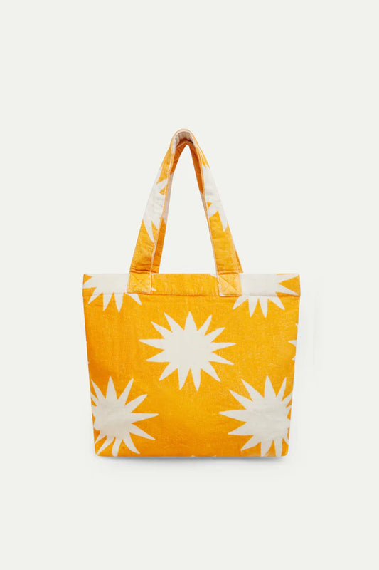 Borsa da spiaggia stampata Big Sun