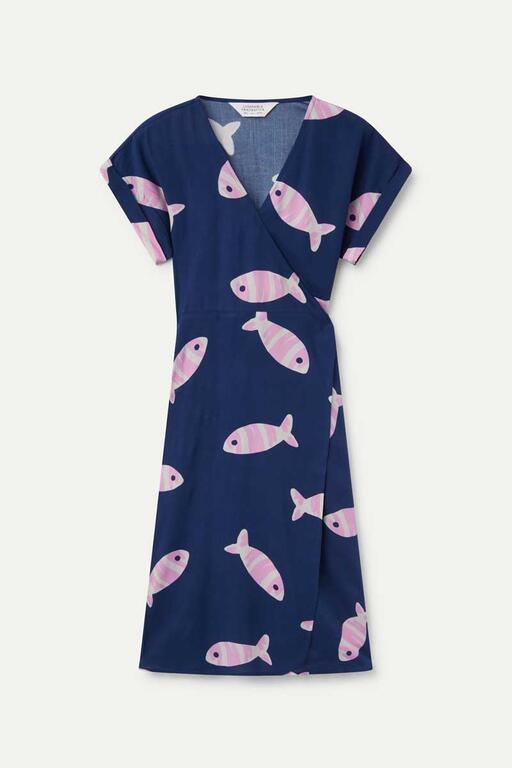 Vestito midi con stampa Eureka