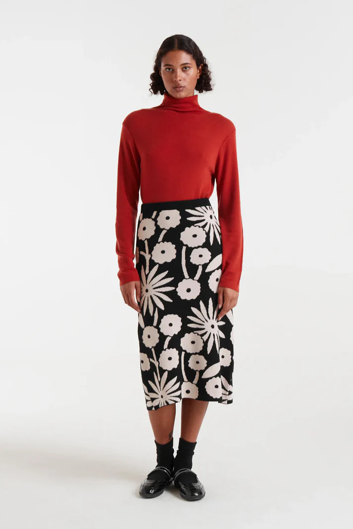 Maglia fine color ruggine