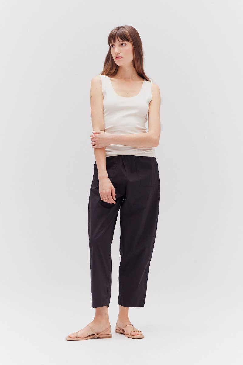 Pantaloni in popeline di cotone