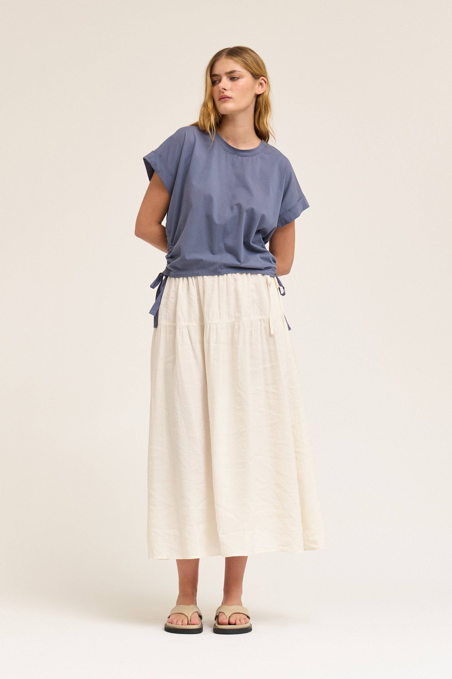 Boxi T-shirt con elastico laterale