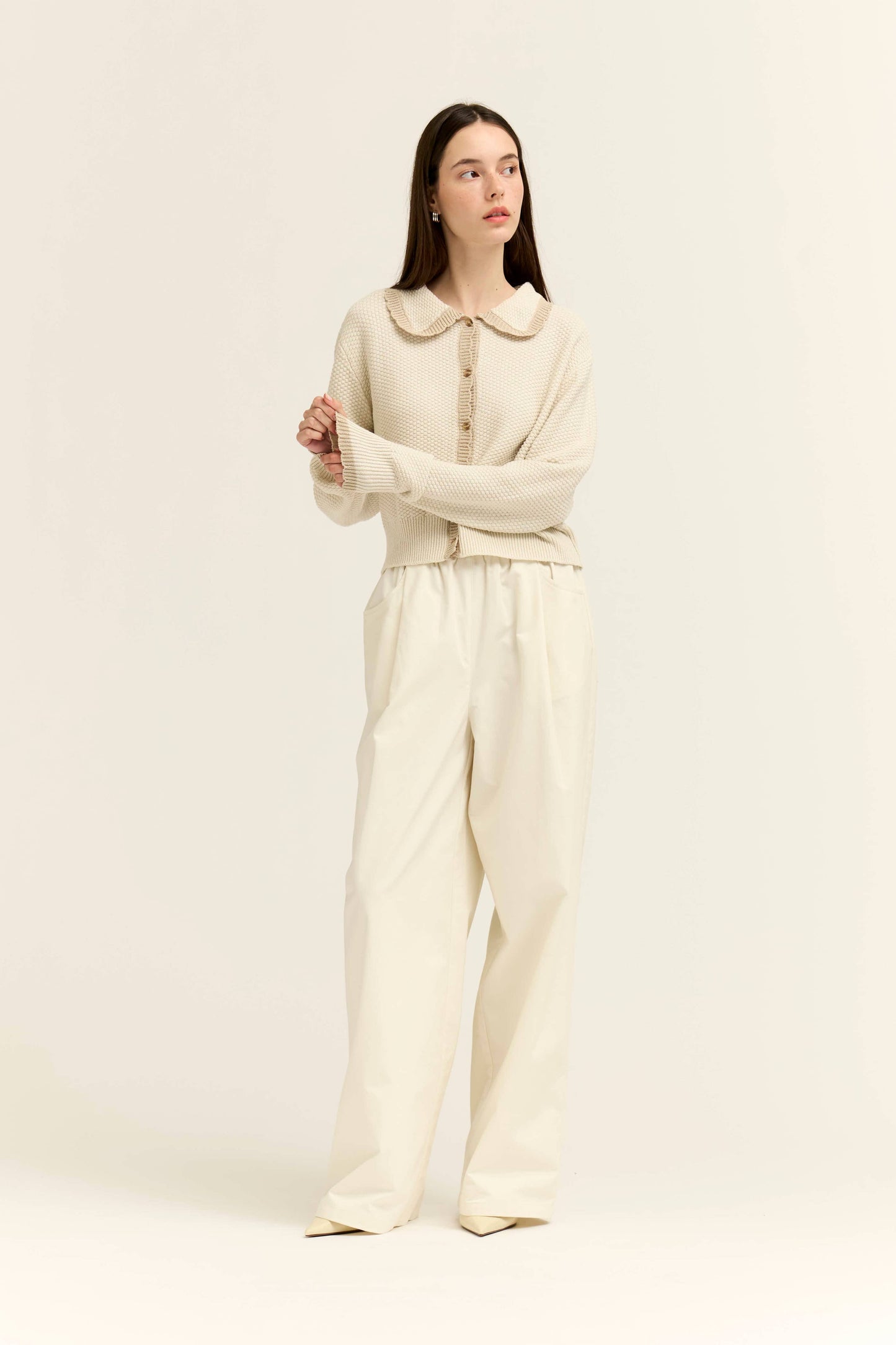 80526 - CARDIGAN CON BORDO SMERLATO
