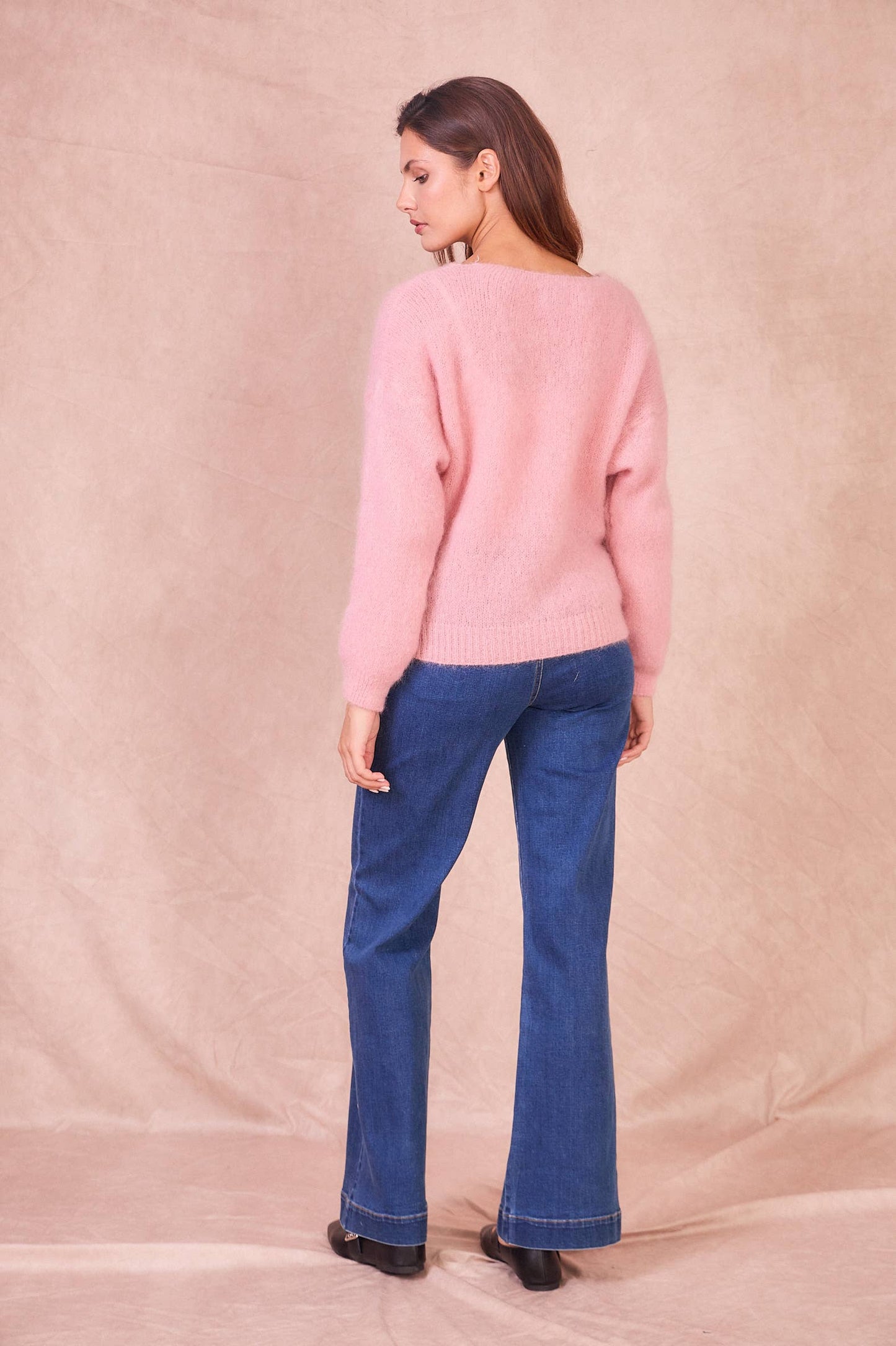 Cardigan Avvolgente in Misto Mohair