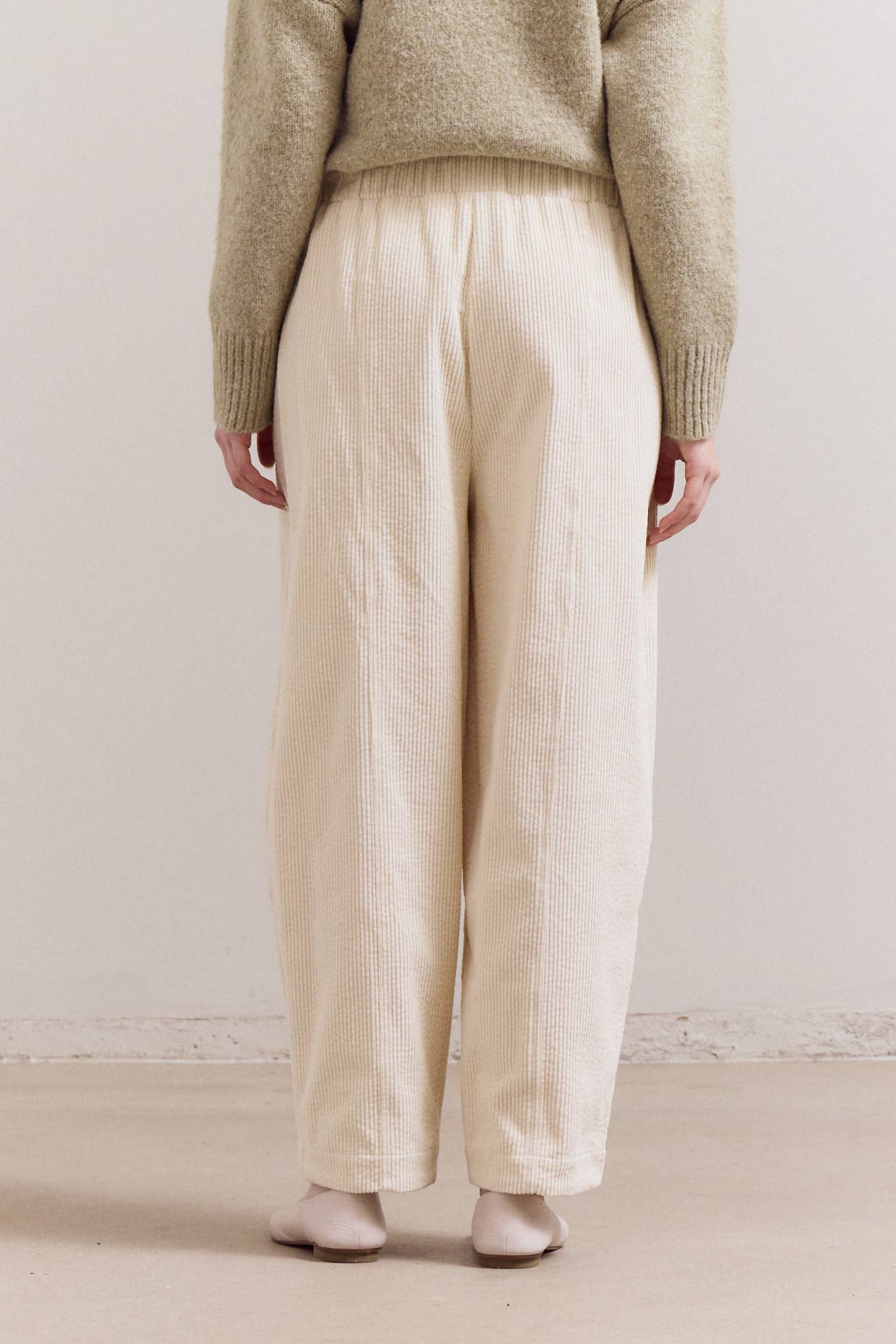 50677 - PANTALONI A COSTE CON FASCIA ELASTICA