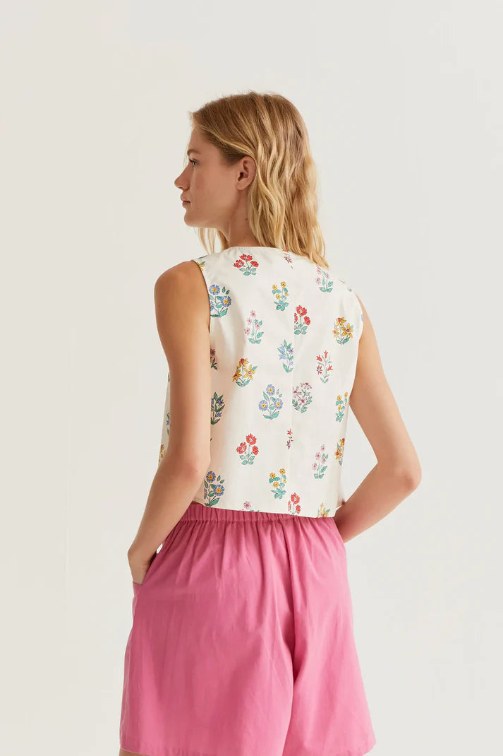 Top con stampa gardener