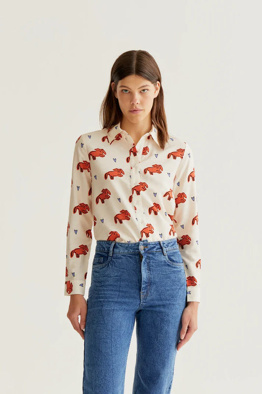 Camicia con stampa tochi
