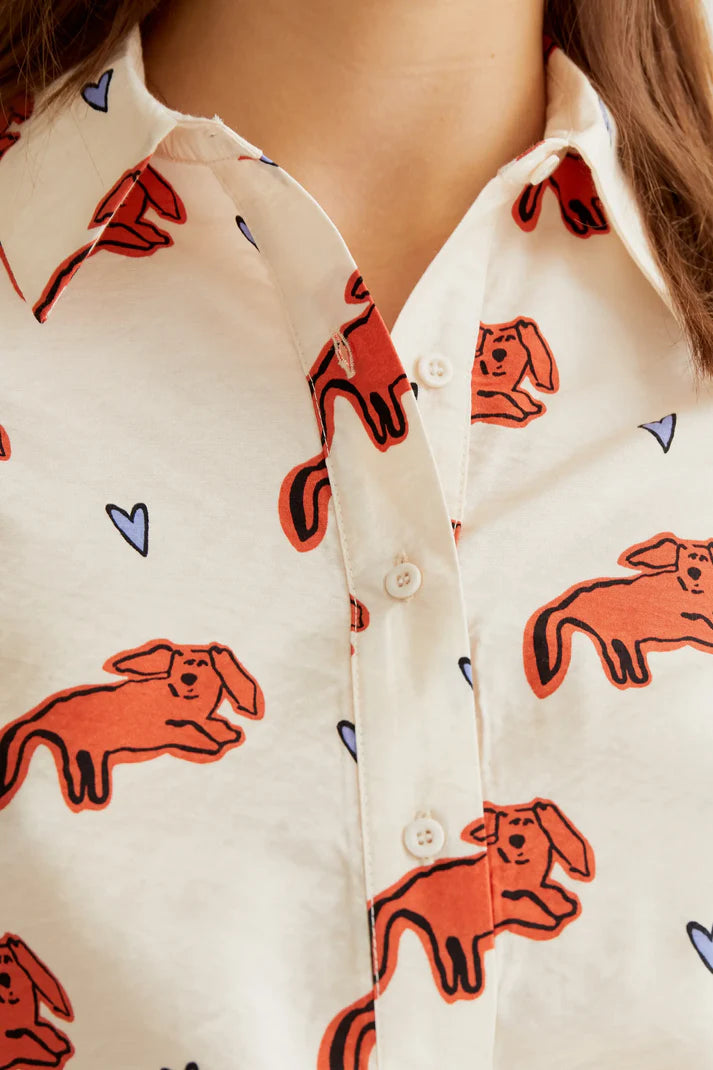 Camicia con stampa tochi
