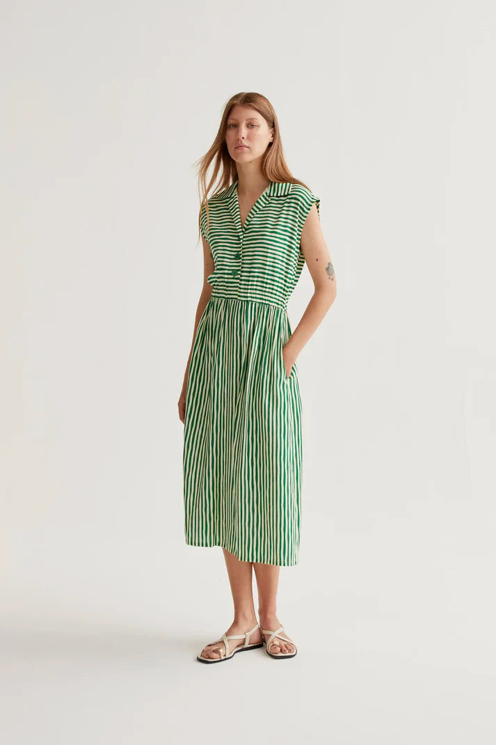 Long dress a righe