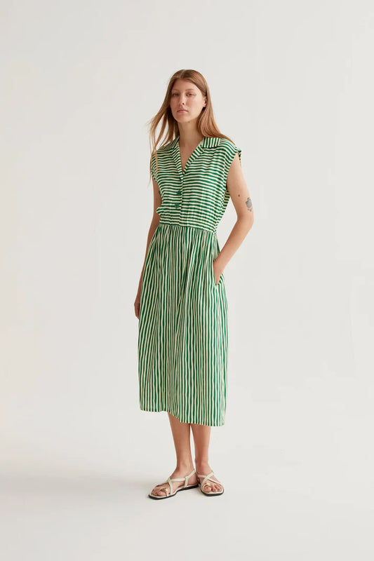 Long dress a righe