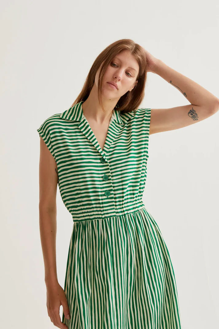 Long dress a righe