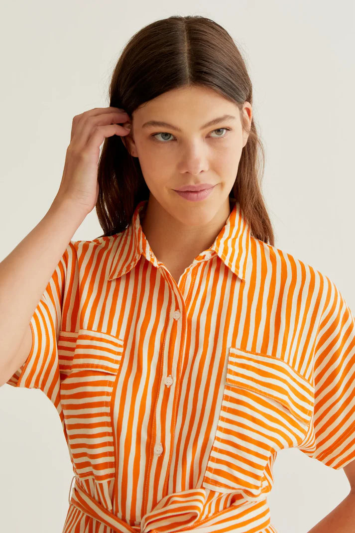 Abito lungo orange