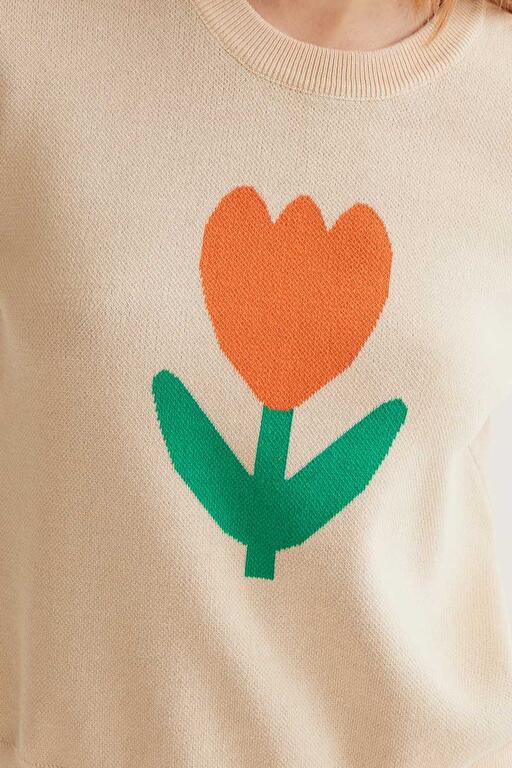 Maglia con tulipano