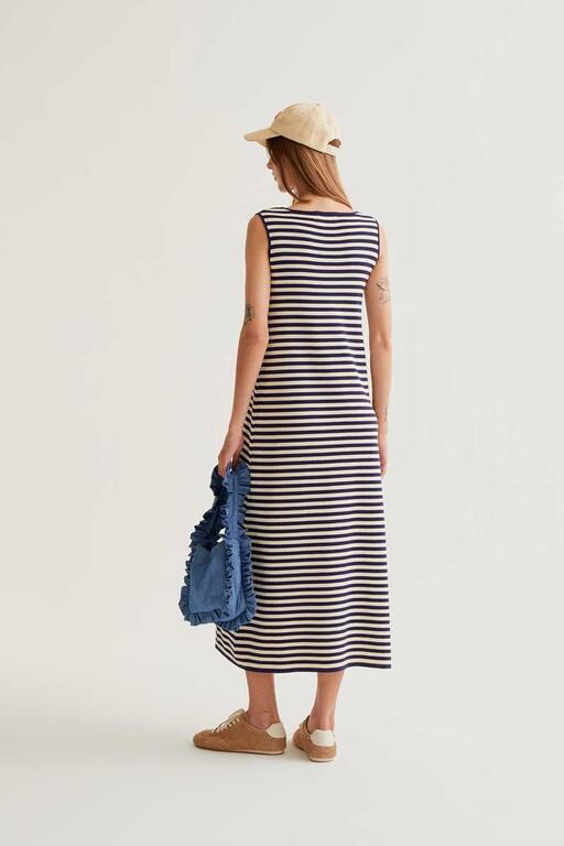 Long dress a righe