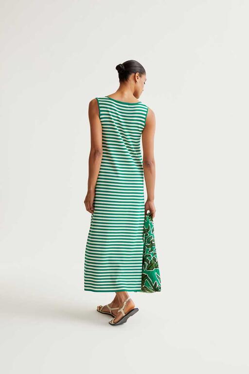Long dress a righe