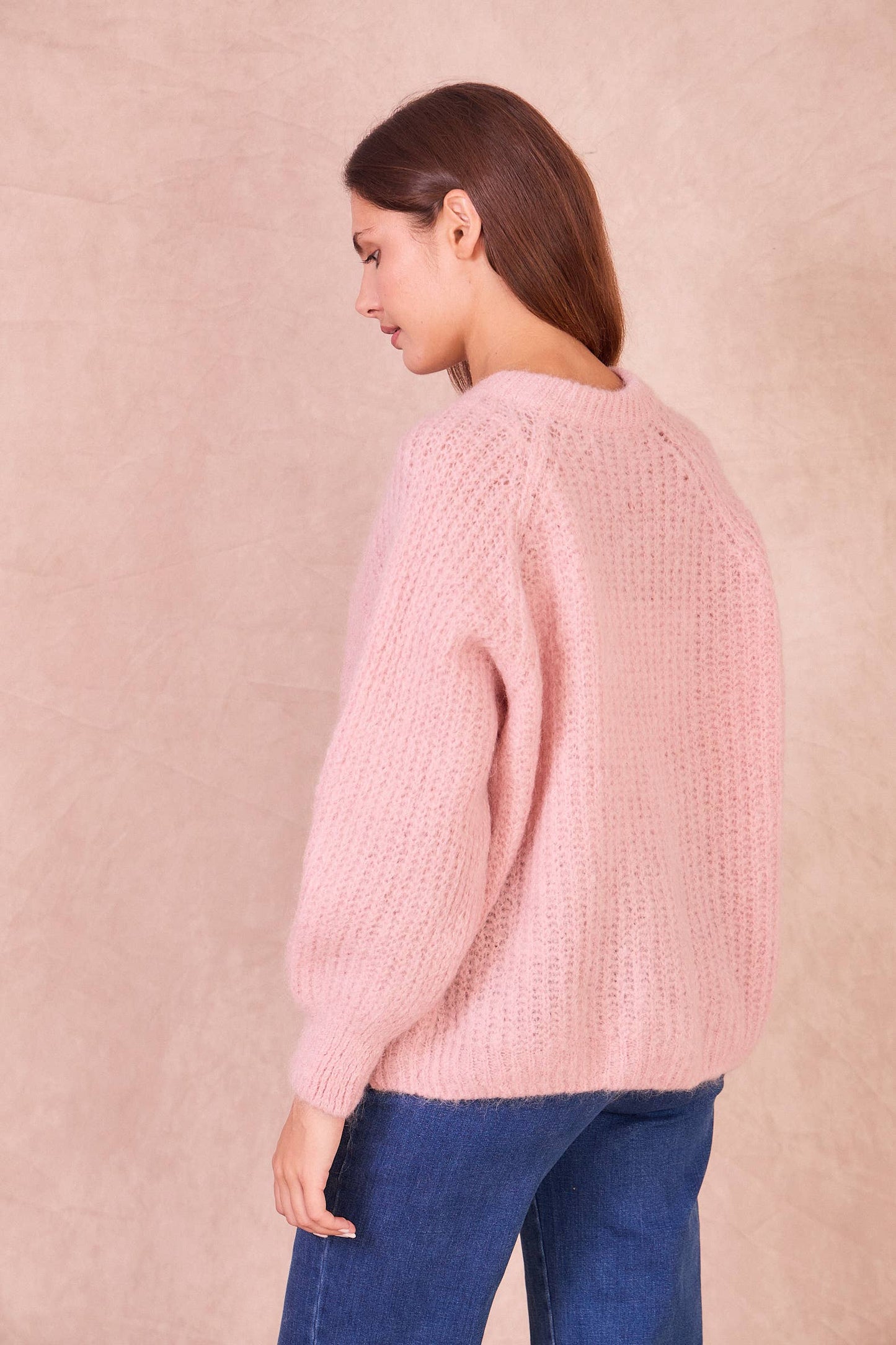 Cardigan in Misto Mohair con Bottoni