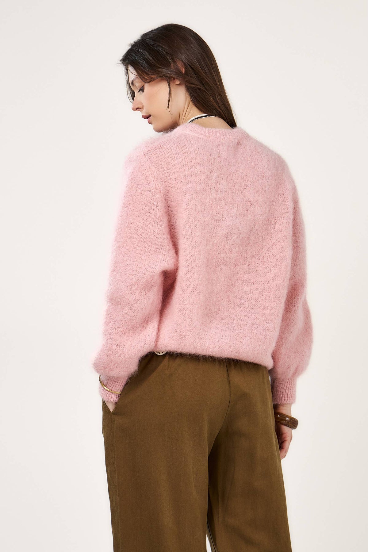 Pull in misto lana mohair