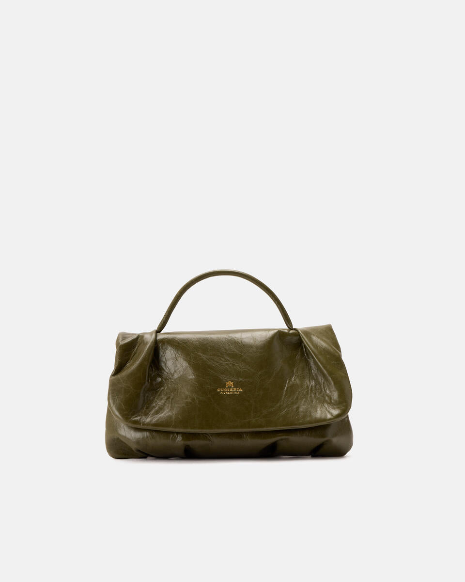 Candt soft flap bag colore militare